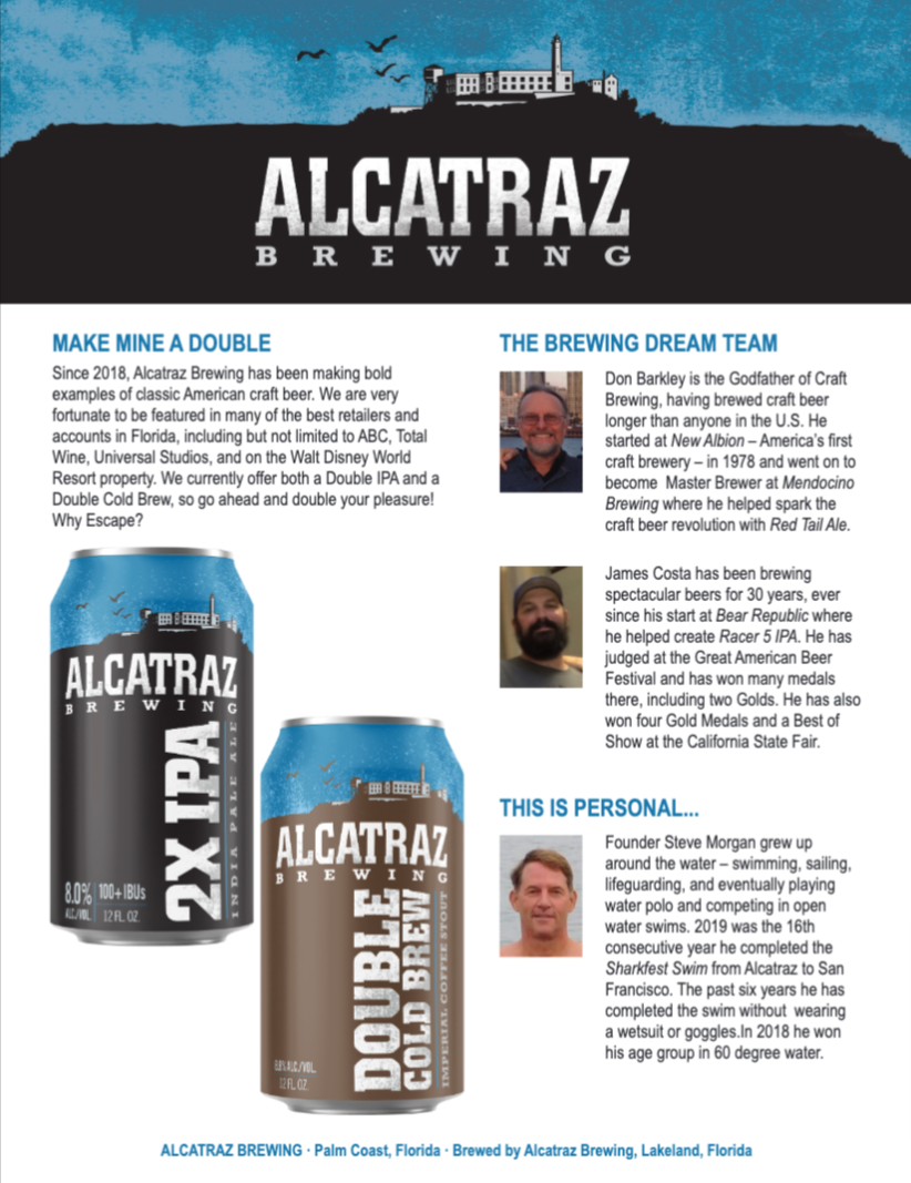 Alcatraz Beer Tap | Alcatraz Brewing | Locations and Counties